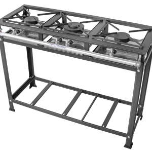 FOGÃO STANDARD - 3 BOCAS 2QS/1QD - 30X30 P5 - GRELHA DE AÇO 