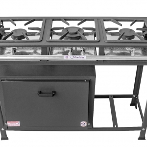 FOGÃO STANDARD – COM FORNO - 3 BOCAS 2QS/1QD - 30X30 P5 – GRELHA FERRO FUNDIDO