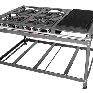 FOGÃO LUXO - 4 BOCAS - 4QD – 40X40 – P8 – COM CHAPA